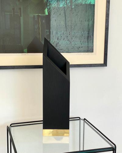 Lupo Hiriokami Lupo Horiokami Babel Wolf Vase Black Ash Wood