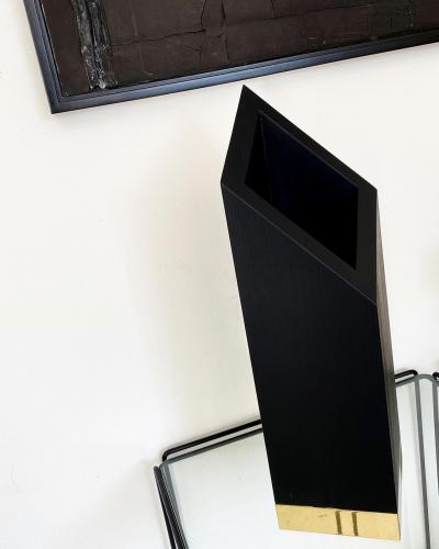 Lupo Hiriokami Lupo Horiokami Babel Wolf Vase Black Ash Wood