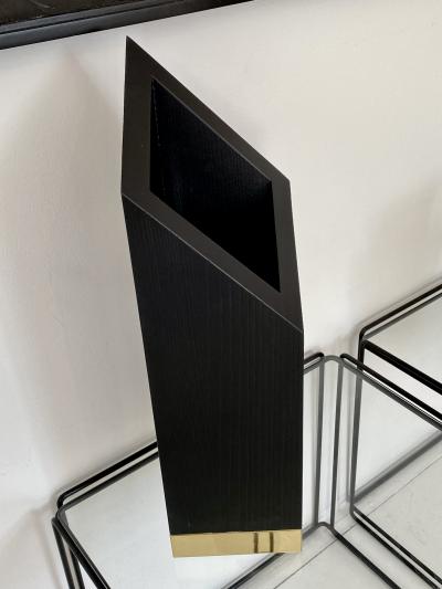 Lupo Hiriokami Lupo Horiokami Babel Wolf Vase Black Ash Wood