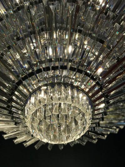 Luxurious Contemporary Italian Murano Glass Triedi Ceiling Light