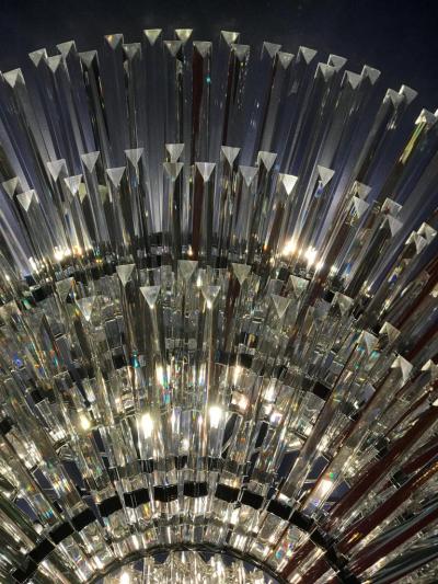 Luxurious Contemporary Italian Murano Glass Triedi Ceiling Light
