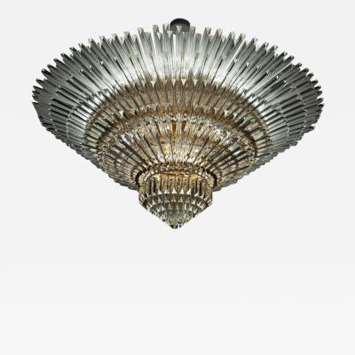 Luxurious Contemporary Italian Murano Glass Triedi Ceiling Light