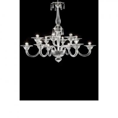 Luxury Transparent Venetian Murano Glass Chandelier