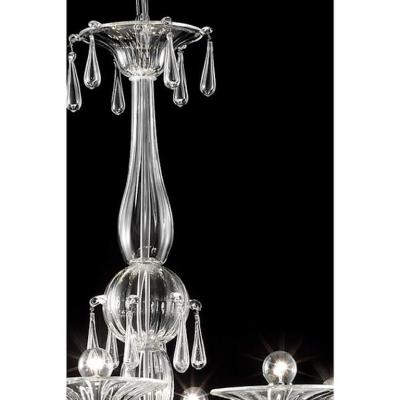 Luxury Transparent Venetian Murano Glass Chandelier