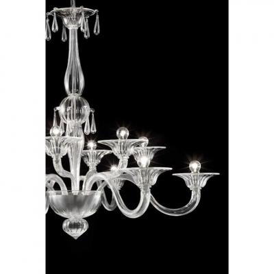 Luxury Transparent Venetian Murano Glass Chandelier