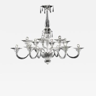 Luxury Transparent Venetian Murano Glass Chandelier