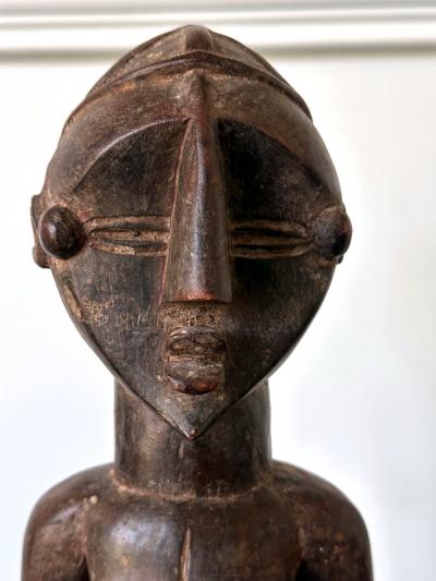 Lwalwa Mother Figure Holding Baby DR Congo Africa with Provenance