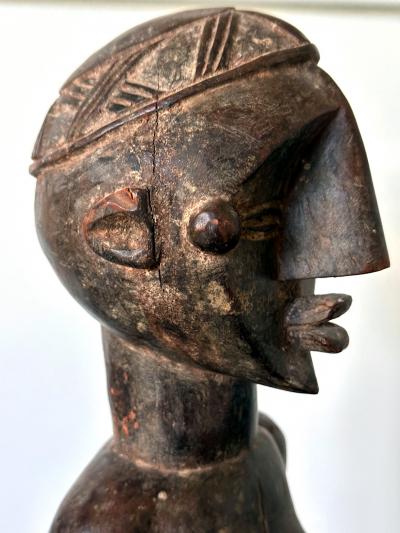 Lwalwa Mother Figure Holding Baby DR Congo Africa with Provenance