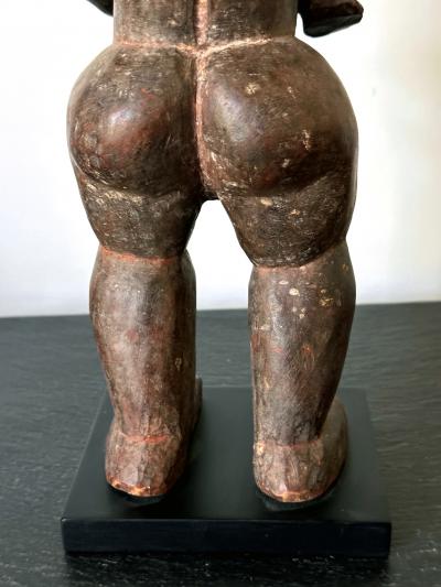 Lwalwa Mother Figure Holding Baby DR Congo Africa with Provenance