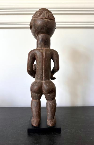 Lwalwa Mother Figure Holding Baby DR Congo Africa with Provenance