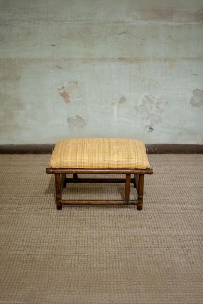 Lyda Levi Pair Of Wooden Ottomans By Lyda Levi For Mcguire San Francisco 1970S