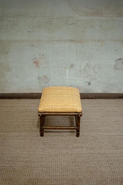 Lyda Levi Pair Of Wooden Ottomans By Lyda Levi For Mcguire San Francisco 1970S