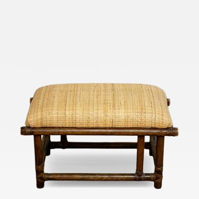 Lyda Levi Pair Of Wooden Ottomans By Lyda Levi For Mcguire San Francisco 1970S