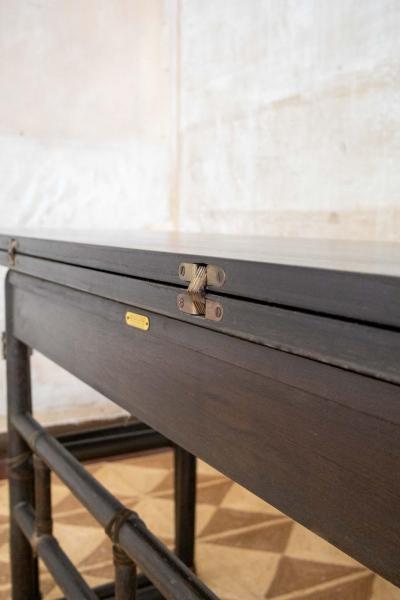 Lyda Levi Rectangular Console Table by Lyda Levi for Mcguire 1970s