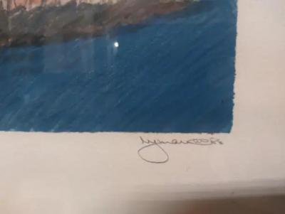 Lyman Byxbe Coastal Scene by Lyman signed and numbered