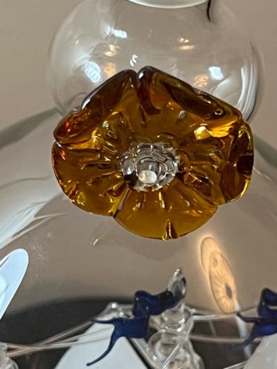 Lymington Glass Mystiques Company EXTRAORDINARY HANDBLOWN GLASS SHIP IN BOTTLE DECANTOR