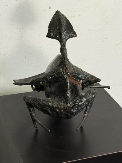 Lynn Chadwick MODERNIST METAL BRUTALIST BEAST SCULPTURE IN THE MANNER OF LYNN CHADWICK