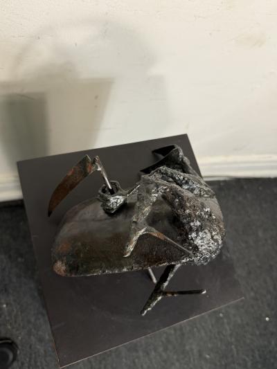 Lynn Chadwick MODERNIST METAL BRUTALIST BEAST SCULPTURE IN THE MANNER OF LYNN CHADWICK