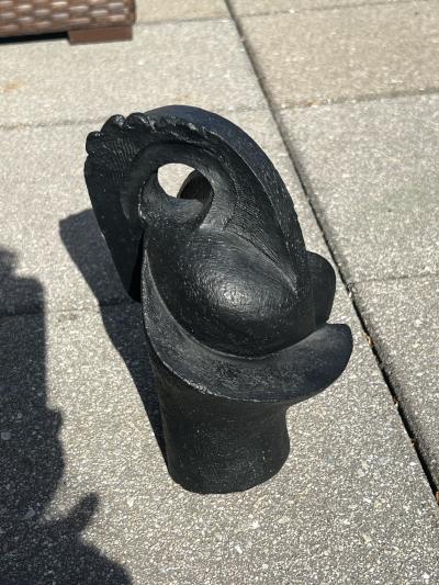 Lynn Chadwick SIGNED POST MODERNIST BLACK TERRACOTTA FIGURES