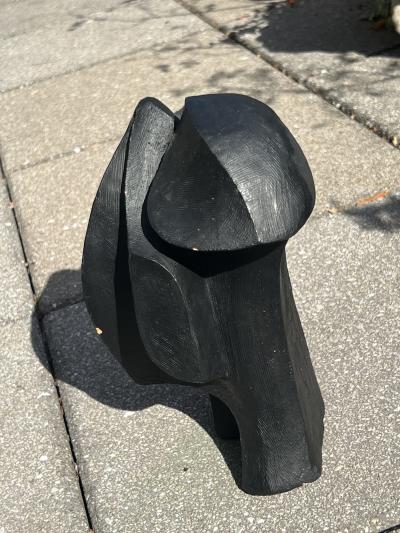 Lynn Chadwick SIGNED POST MODERNIST BLACK TERRACOTTA FIGURES