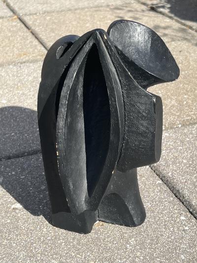 Lynn Chadwick SIGNED POST MODERNIST BLACK TERRACOTTA FIGURES