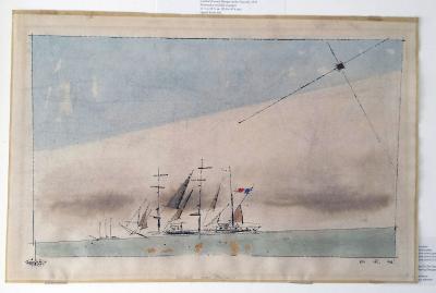 Lyonel Charles Adrian Feininger Untitled French Barque under Staysail 