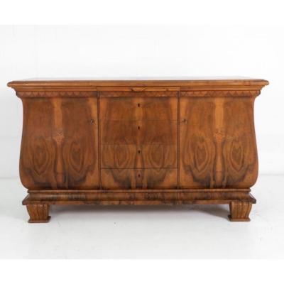 Lyre form Art Deco period sideboard