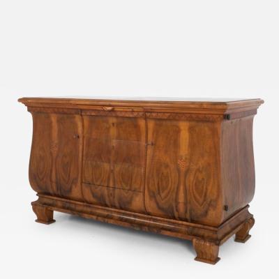 Lyre form Art Deco period sideboard