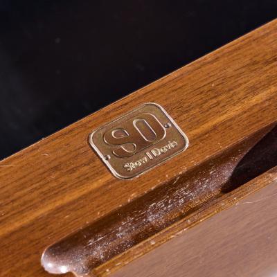 M F Harty M F Harty for Stow Davis Tomorrow Chrome and Walnut Floating Credenza