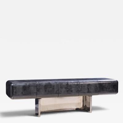 M F Harty MF Harty for Stow Davis Tomorrow Mid Century Ebonized Walnut Chrome Credenza