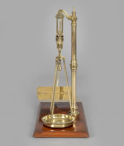 M Fereday Antique Pair of Brass Scales