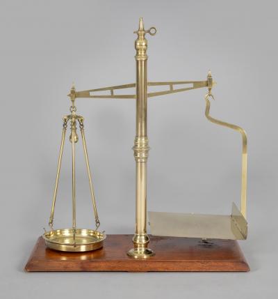 M Fereday Antique Pair of Brass Scales