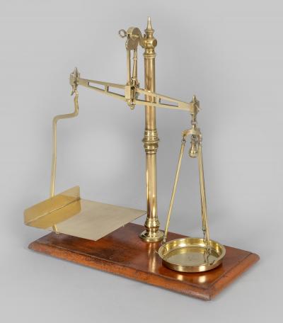 M Fereday Antique Pair of Brass Scales