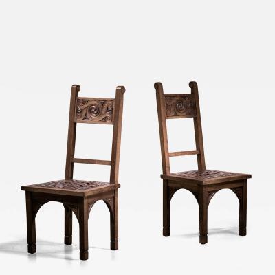 M Jacques Philippe Pair of Jacques Philippe dining chairs