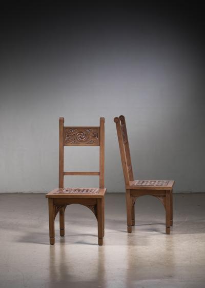 M Jacques Philippe Pair of Jacques Philippe dining chairs
