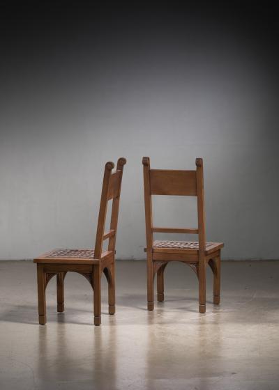 M Jacques Philippe Pair of Jacques Philippe dining chairs
