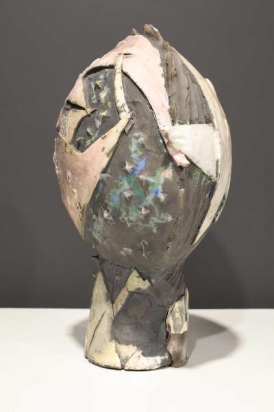 M Large Signed Abstract Ceramic Sculpture