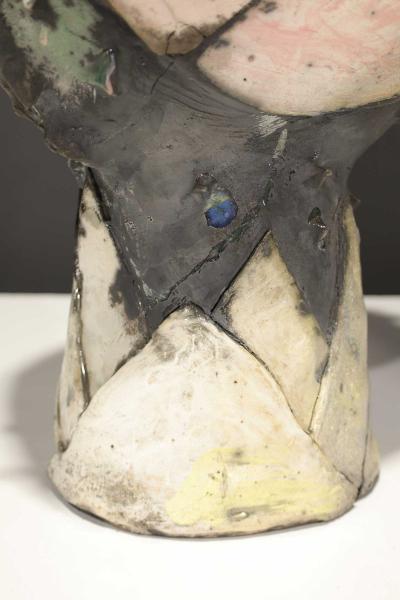 M Large Signed Abstract Ceramic Sculpture