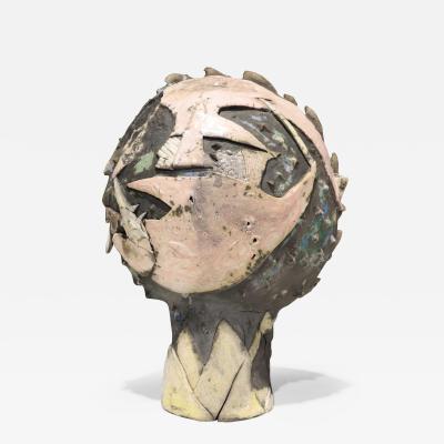M Large Signed Abstract Ceramic Sculpture