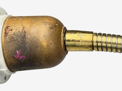 M llers Armatur Eskilstuna Floor Lamp Lacquered Metal Teak Sweden 1950s