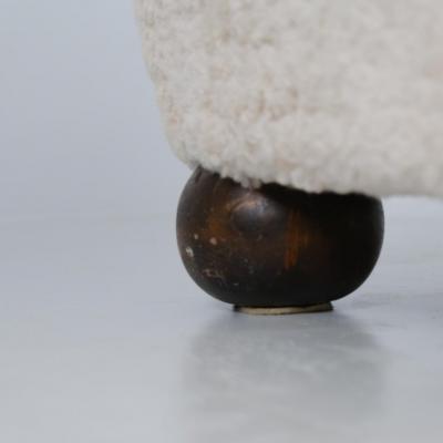 M rta Blomstedt Large M rta Blomstedt Aulanko Armchair in Moonlight Natural Sheepskin 1940s