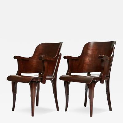 M veis Cimo Brazilian Modern Armchairs in Brown Bentwood by Cimo 1950 Brazil Sealed