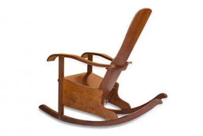 M veis Cimo Brazilian Modern Rocking Chair in Bentwood by Moveis Cimo 1950 Brazil