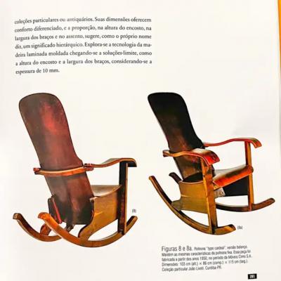 M veis Cimo Brazilian Modern Rocking Chair in Bentwood by Moveis Cimo 1950 Brazil