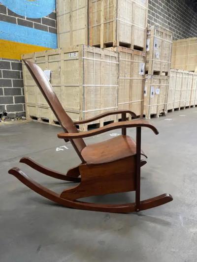 M veis Cimo Brazilian Modern Rocking Chair in Bentwood by Moveis Cimo 1950 Brazil