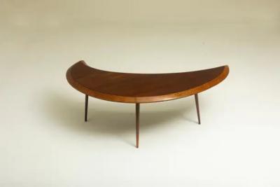 M veis Cimo Half Moon Center Table by CIMO Studio Brazil 1950s
