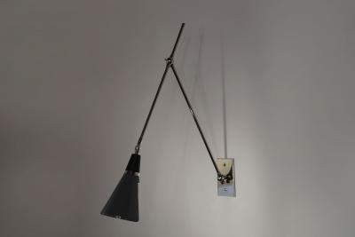 MAGARI Wall Lamp in Nickel