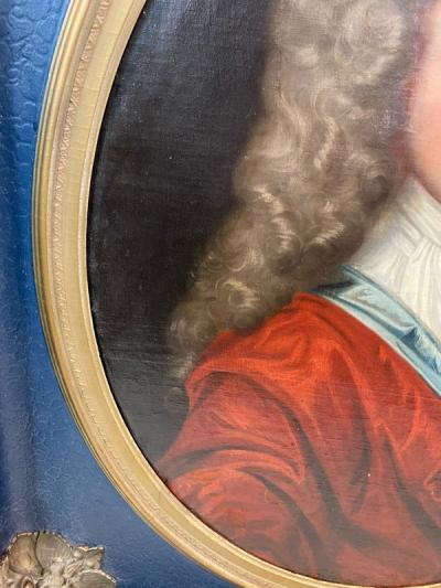 MAGNIFICENT ANTIQUE PORTRAIT OF ARISTOCRAT OIL PAINTING