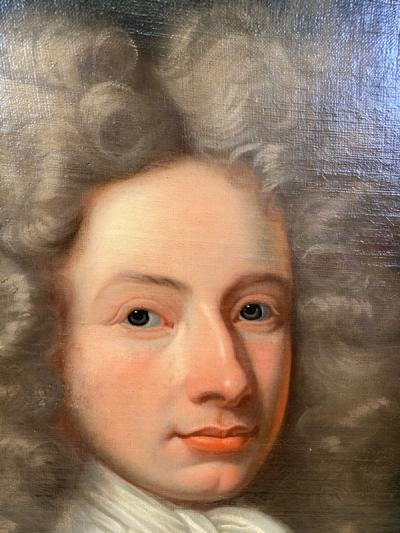 MAGNIFICENT ANTIQUE PORTRAIT OF ARISTOCRAT OIL PAINTING