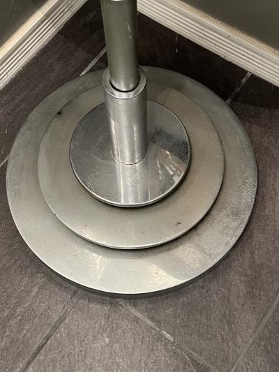 MAGNIFICENT ART DECO MODERNIST CHROME FRAMED SWIVELING DRESSING MIRROR